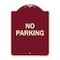 Signmission Designer Series Sign-No Parking 2, Burgundy Heavy-Gauge Aluminum Sign, 24" x 18", BU-1824-23789 A-DES-BU-1824-23789 - alternate 1